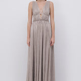 Simkhai - Plisse Lame Goddess Gown