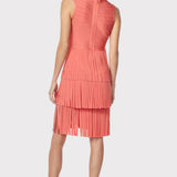 Herve Leger - V NECK FRINGED MIDI DRESS