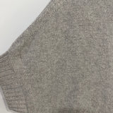 Loro Piana Grey Short-Sleeve Cashmere Turtle Neck Jumper with Front Pockets Size L (UK 12)