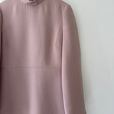 Valentino Pink Bell Sleeve Mid Neck Midi Dress Size IT 38 (UK 6)