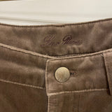 Loro Piana Light Brown Velvet Straight Leg Trousers Size IT 46 (UK 14) RRP £1,250