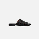 MANU ATELIER - 15 Woven Leather Slippers Black Soft