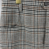 Saint Laurent Brown Houndstooth Mid Length Shorts FR 40 (UK 12)