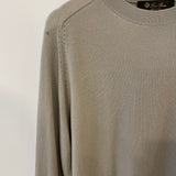 Loro Piana Light Grey Cashmere Long-Sleeve Jumper Size IT 42 (UK 10)