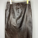 Chanel 02/A Leather Jacket and Pencil Skirt Set Size FR 38 (UK 10)