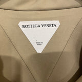 Bottega Veneta Menswear Beige and White Long Zipped Parka Jacket Size S (UK 36)