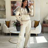 Hermès Brown and Beige Brides De Gala Cashmere Long-Sleeve Jumper Size FR 40 (UK 12) RRP £1,250