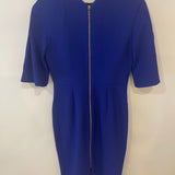 Roland Mouret Electric Blue Short-Sleeve Midi Dress Size FR 38 (UK 10)