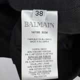 Balmain Black Sequin Panelled Bomber Jacket Size FR 38 (UK 10)