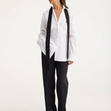 ROHE - Detachable tie shirt | optic white