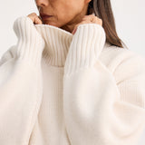 ROHE - Compact turtleneck jumper | off white