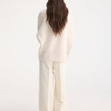 ROHE - Compact turtleneck jumper | off white