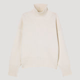 ROHE - Compact turtleneck jumper | off white