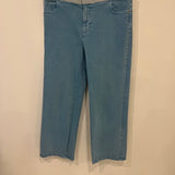 Chanel Light Washed Blue Straight-Leg Jeans with Velcro Waist Detailing Size FR 44 (UK 16)