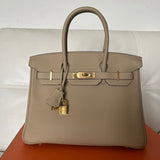 Hermès Birkin 30cm Bag in Trench Togo Leather With Gold Hardware