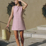 Faithfull - Kelly Mini Dress Breton Stripe Red