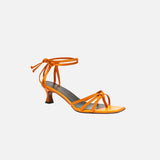 MANU ATELIER - Lace Sandals Pale Orange