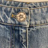 Chanel Blue Flared Jeans with Crystal CC Logo Detail Size FR 34 (UK 6)