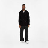 Burberry - Men Wool Blend Pea Coat in Black