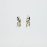 Alaïa Fluide Drop Hoop Earrings in Silver