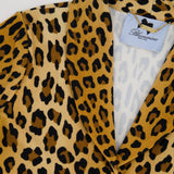 Blumarine Leopard Short Blazer Jacket with Button Details Size IT 42 (UK 10)