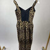 Dolce & Gabbana Leopard Print Silk Jumpsuit Size IT 38 (UK 6)