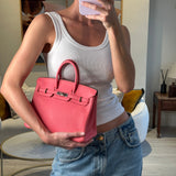 Hermès Birkin 25cm Bag in Rose Lipstick Togo Leather with Palladium Hardware