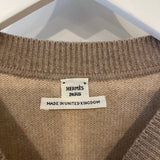 Hermès Brown and Beige Brides De Gala Cashmere Long-Sleeve Jumper Size FR 40 (UK 12) RRP £1,250