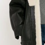 Victoria Beckham - Shearling Coat In Monochrome