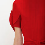 Victoria Beckham - Exclusive Gathered Waist Mini Dress In Carmine