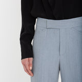 Victoria Beckham - Exclusive Wide Cropped Flare Trouser In Marina