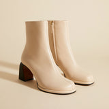 MANU ATELIER - Chae Ankle Boots Ivory Soft