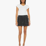 Mother - The Private Mini Skirt - White Lines