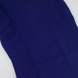 Christian Dior Electric Blue Silk Midi Dress with Shoulder Detailing Size FR 38 (UK 10)