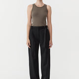 St. Agni - Belted Pants - Black