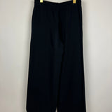 Valentino Black Silk Two-Piece Set with White Trim Detail Size S (UK 8)