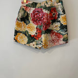 Dolce & Gabbana Multicolour Floral Metallic High-Waisted Shorts Size IT 40 (UK 8)