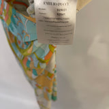 Emilio Pucci Blue, Orange and Green Midi Dress with Back Detail Size IT 38 (UK 6)