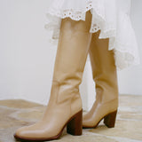 Roeffler Randall - Heidi Khaki Leather Tall Boot