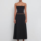 WARDROBE.NYC - A-Line Midi Skirt