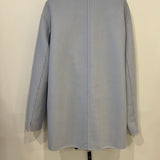 Loro Piana Grey/Blue Reversible Baby Cashmere Jimi Jacket with Leather Belt Size L (UK 12) RRP £5,055