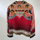 Etro Red Long Sleeve Ombre Paisley Print Jacket IT 42 (UK 10)