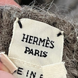 Hermès Brown and Cream Alpaca Wool Turtle Neck Poncho Size O/S