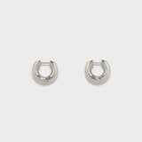 Aeyde - Alaya Medium Palladium-Plated Hoop Earrings