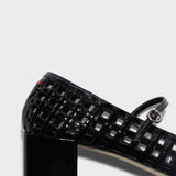 Aeyde - Aline Caged Leather Mary-Jane Pumps