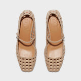 Aeyde - Aline Caged Leather Mary-Jane Pumps