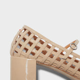 Aeyde - Aline Caged Leather Mary-Jane Pumps