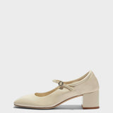 Aeyde - Aline Leather Mary-Jane Pumps