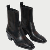 Roeffler Randall - Agnes Black Leather Western Boot