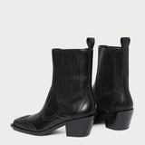 Roeffler Randall - Agnes Black Leather Western Boot